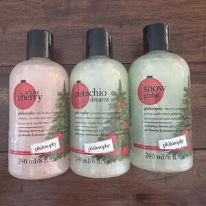 Philosophy White Cherry, Pistachio Dreams, Snow Globe Bath Set